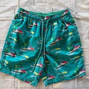 No Boundaries Dinosaur Jet Ski Swim Trunks Size Small(28-30)